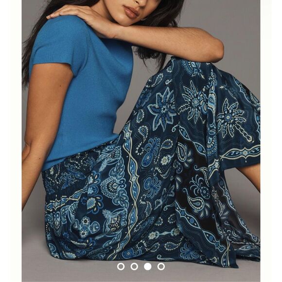 FARM Rio Blue Patterned Maxi Skirt - Picture 9 of 16